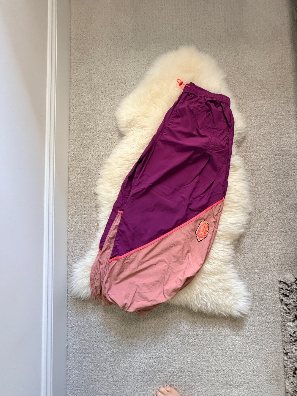 FP Movement by Free People Pink and Purple Colorblock Freeflow Pant